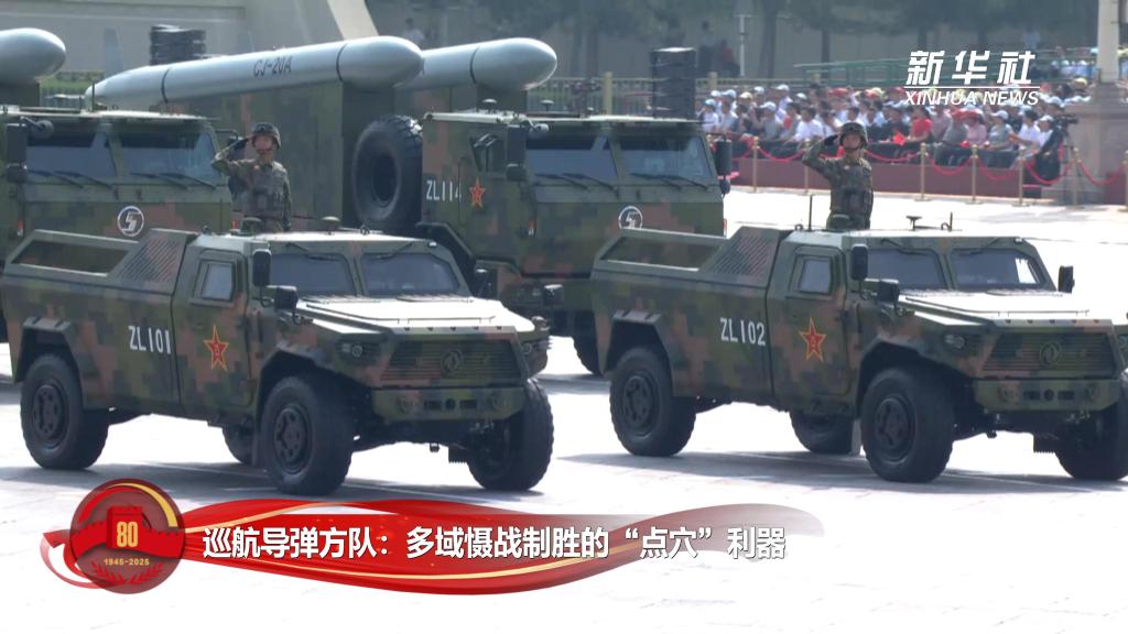 阅兵现场丨巡航导弹方队：多域慑战制胜的“点穴”利器