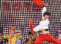 1月31日，演員在晚會(huì)上表演