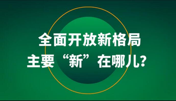全面開(kāi)放新格局主要“新”在哪兒？