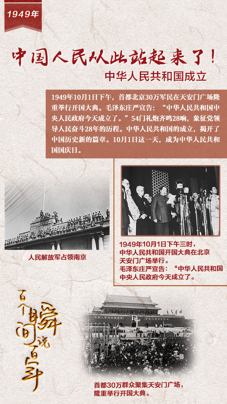 1949，中國(guó)人民從此站起來了！
