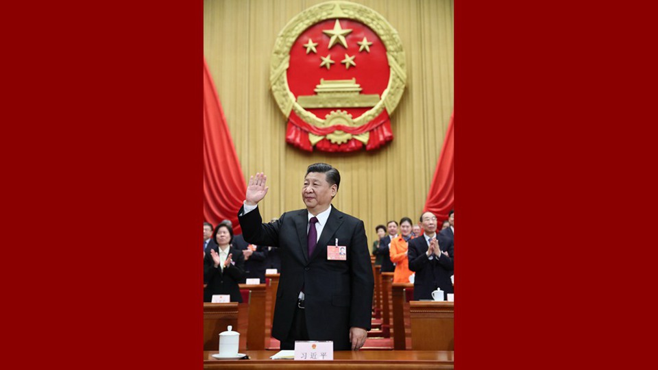 習(xí)近平當(dāng)選國(guó)家主席、中央軍委主席