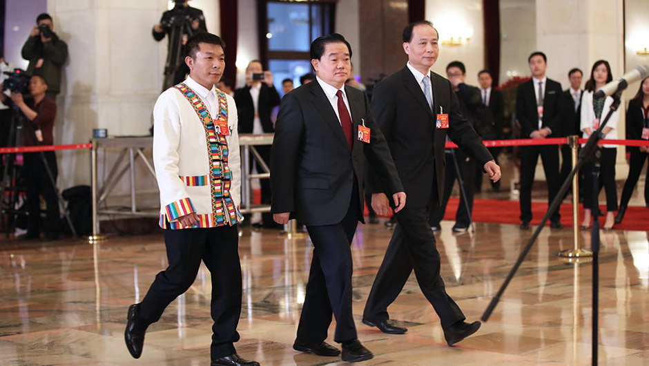 全國(guó)人大代表接受采訪(fǎng)