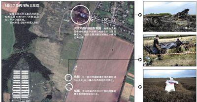 馬航MH17客機(jī)殘骸照片顯示，其機(jī)身上有許多細(xì)小孔洞。多名專家分析稱，這些孔洞或是飛機(jī)被導(dǎo)彈爆炸后飛散的彈片擊中所致。