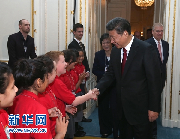 10月22日，國家主席習近平在倫敦出席全英孔子學院和孔子課堂年會開幕式。 新華社記者 龐興雷 攝 