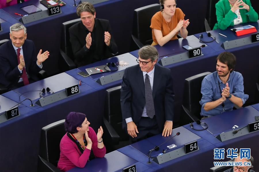 (國(guó)際)(1)意大利議員薩索利當(dāng)選歐洲議會(huì)新議長(zhǎng)