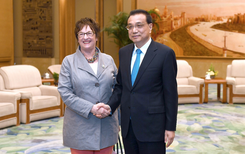 李克強(qiáng)會見德國總理特別代表、經(jīng)濟(jì)和能源部長齊普里斯