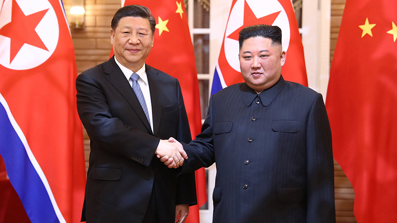 習(xí)近平同朝鮮勞動(dòng)黨委員長(zhǎng)、國(guó)務(wù)委員會(huì)委員長(zhǎng)金正恩舉行會(huì)談