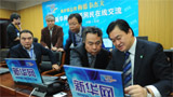新華社副總編輯彭樹(shù)杰、新華網(wǎng)總裁田舒斌指揮報(bào)道